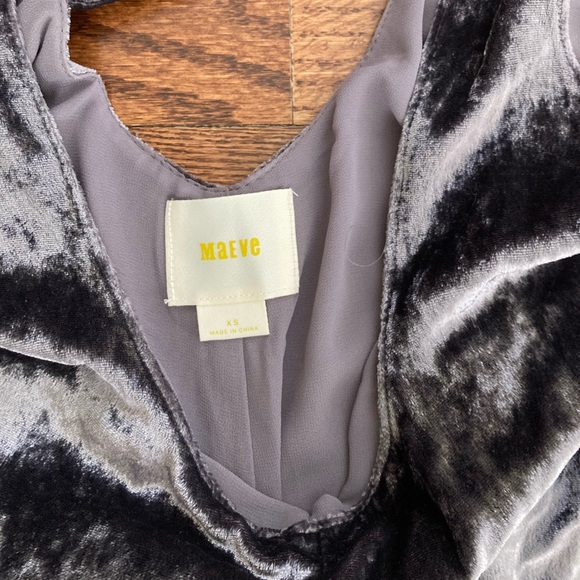 Anthropologie Maeve velvet wide leg jumpsuit overalls jumper 90s Y2K - Picture 7 of 11